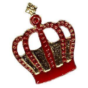Queen Hearts Crown Lapel Pin Alice Wonderland Brooch Accessories Jewelry Badge
